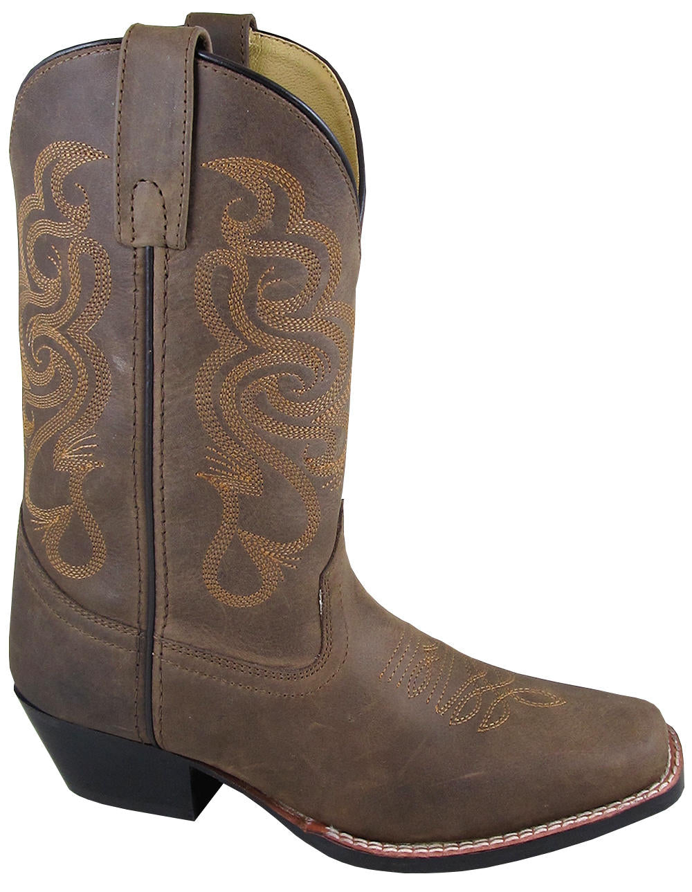 SMOKY MOUNTAIN BOOTS Ladies Lariat Square Toe Western Boots -6274 - Brown Oil Distress