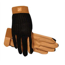 Load image into Gallery viewer, SSG Lycrochet Ultraflex Riding Gloves  - Black
