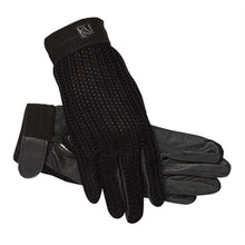 Load image into Gallery viewer, SSG Lycrochet Ultraflex Riding Gloves  - Black
