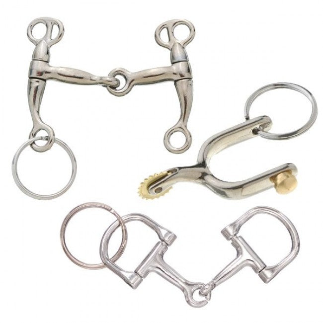 BIT AND SPUR KEYCHAINS - 6 PACK