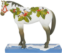 Load image into Gallery viewer, Painted Ponies Xmas Winter Feathers Christmas Horse Figurine
