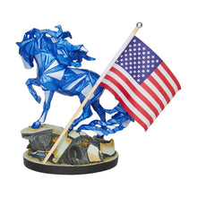 Load image into Gallery viewer, Painted Ponies Wild Blue Remembering 9/11 Horse Figurine
