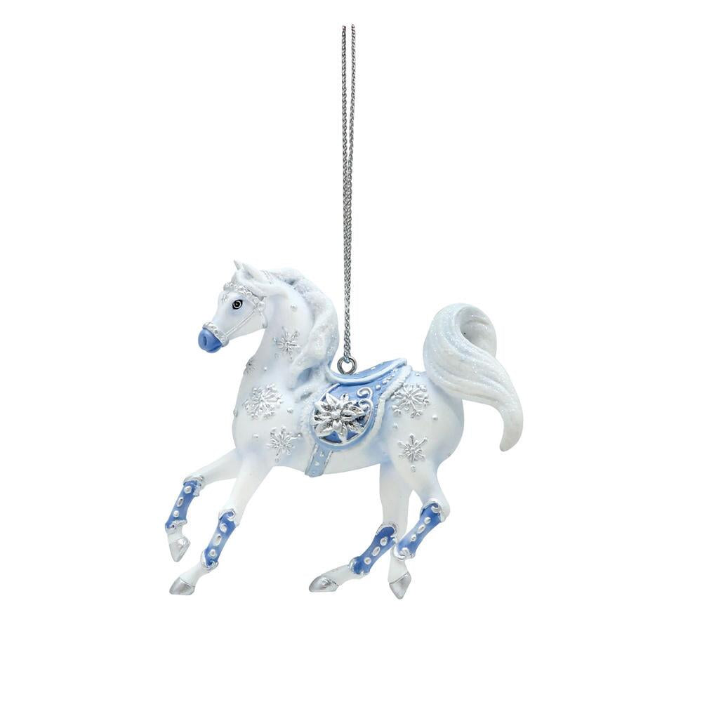 Painted Ponies Snow Crystal Horse Ornament