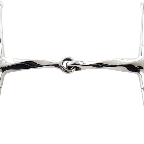 KORSTEEL SLOW TWIST FULL CHEEK EGGBUTT SNAFFLE BIT - 5