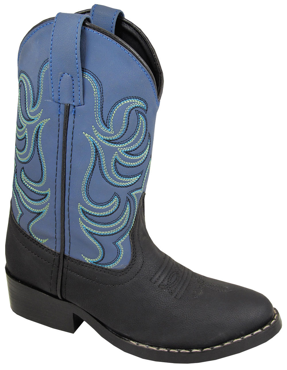 SMOKY MOUNTAIN BOOTS Monterey Western Boots -1576 - Black/Blue - Youth