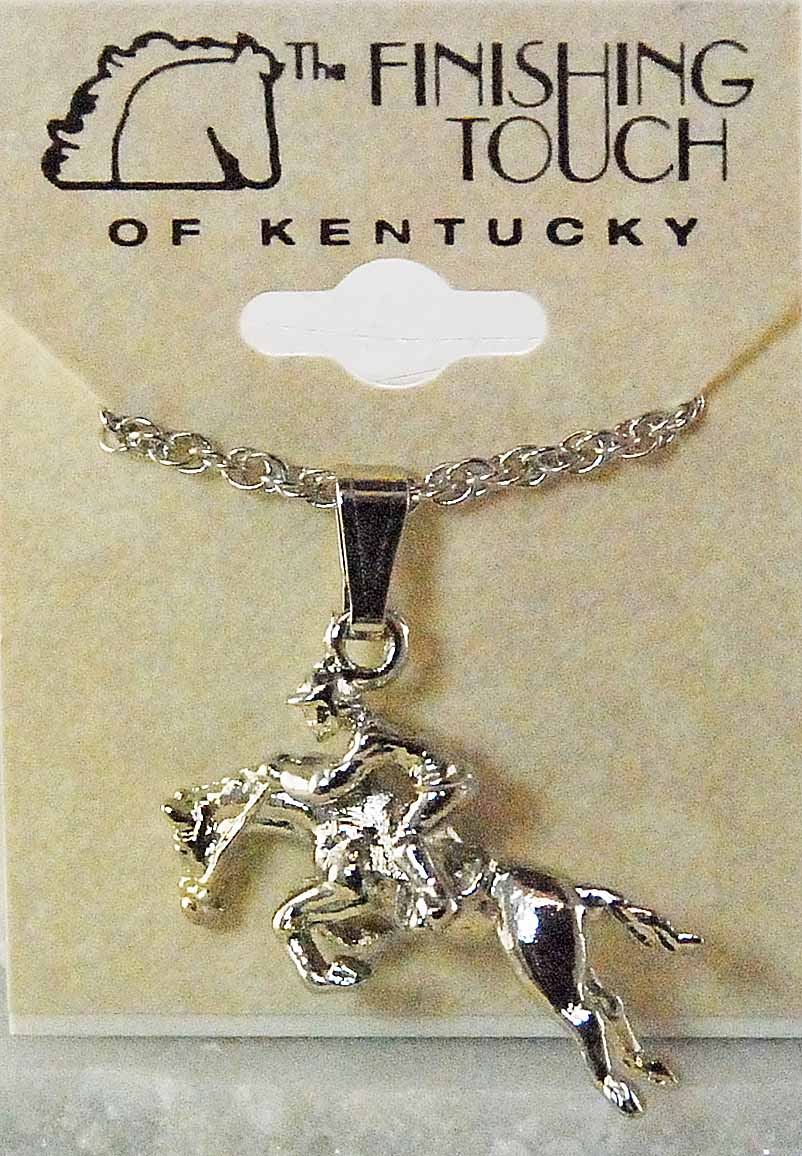 Finishing Touch Jumper Rider Pendant Necklace